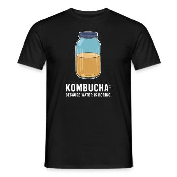 Vorteile Von Kombucha Für Brewer Maker Tea Lover - Männer T-Shirt - Schwarz - Vorne - AI Model Male 178 light (178cm)