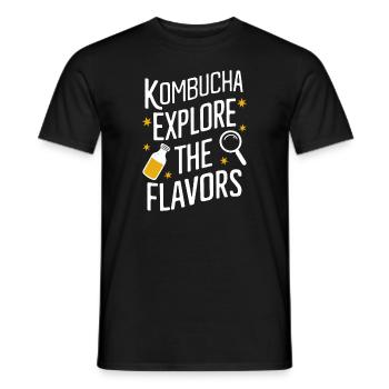Vorteile Von Kombucha Für Brewer Maker Tea Lover - Männer T-Shirt - Schwarz - Vorne - AI Model Male 178 light (178cm)