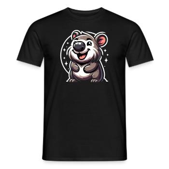 Se sentir Wombat-Tastic aujourd’hui - Wombat drôle - T-shirt homme - noir - Devant - AI Model Male 178 light (178cm)