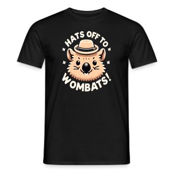 Se sentir Wombat-Tastic aujourd’hui - Wombat drôle - T-shirt homme - noir - Devant - AI Model Male 178 light (178cm)