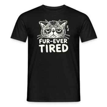 Emo Cat Design for Gothic Cat Lovers and - Men's T-Shirt - black - Front - AI Model Male 178 light (178cm)