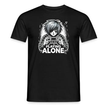 Gaming Emo Retro Games Pixel Art Goth Aesthetic - Men's T-Shirt - black - Front - AI Model Male 178 light (178cm)