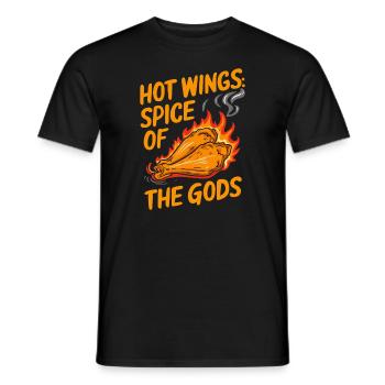 Hot Chicken Wings Spicy Wings Buffalo Wings - Männer T-Shirt - Schwarz - Vorne - AI Model Male 178 light (178cm)
