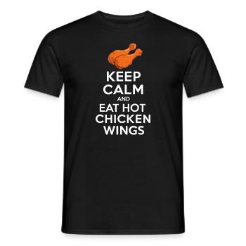 Hot Chicken Wings Spicy Wings Buffalo Wings - Männer T-Shirt - Schwarz - Vorne - AI Model Male 178 light (178cm)