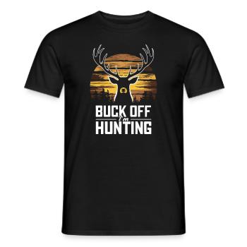 Vivez l’excitation de la chasse au cerf en forêt avec - T-shirt homme - noir - Devant - AI Model Male 178 light (178cm)