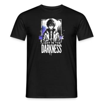 Art de l’anime et esthétique gothique pour la mode alternative - T-shirt homme - noir - Devant - AI Model Male 178 light (178cm)