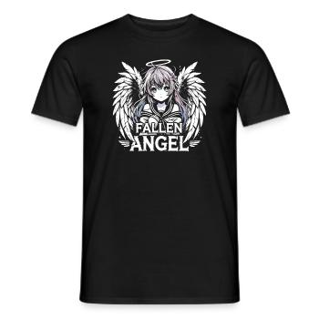 Anime Art and Goth Aesthetics for Alternative Fashion - Men's T-Shirt - black - Front - AI Model Male 178 light (178cm)