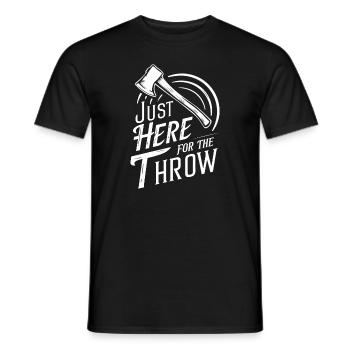 Maîtres du lancer de hache pour une pratique précise de la cible - T-shirt homme - noir - Devant - AI Model Male 178 light (178cm)