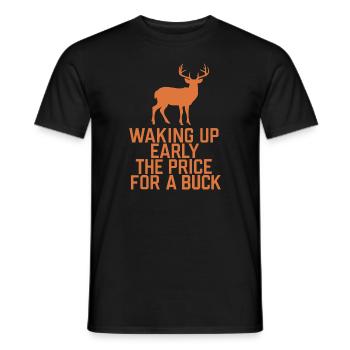Erlebe Die Spannung Der Hirschjagd Im Wald Mit - Männer T-Shirt - Schwarz - Vorne - AI Model Male 178 light (178cm)