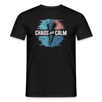 Découvrez le monde fascinant de la chasse aux tornades - T-shirt homme - noir - Devant - AI Model Male 178 light (178cm)