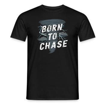 Erlebe Die Faszinierende Welt Des Tornadojagens - Männer T-Shirt - Schwarz - Vorne - AI Model Male 178 light (178cm)