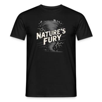 Découvrez le monde fascinant de la chasse aux tornades - T-shirt homme - noir - Devant - AI Model Male 178 light (178cm)
