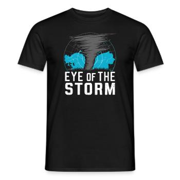 Découvrez le monde fascinant de la chasse aux tornades - T-shirt homme - noir - Devant - AI Model Male 178 light (178cm)