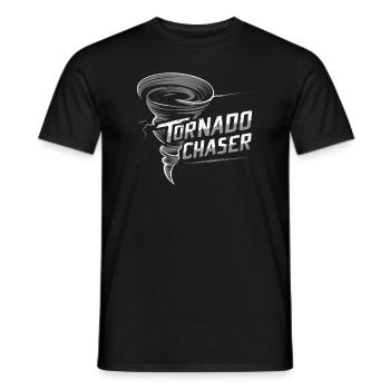 Découvrez le monde fascinant de la chasse aux tornades - T-shirt homme - noir - Devant - AI Model Male 178 light (178cm)