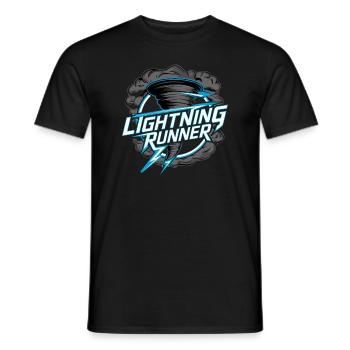 Erlebe Die Faszinierende Welt Des Tornadojagens - Männer T-Shirt - Schwarz - Vorne - AI Model Male 178 light (178cm)
