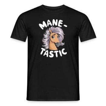 Funny horse motifs for horse lovers and - Men's T-Shirt - black - Front - AI Model Male 178 light (178cm)