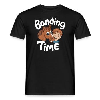 Funny horse motifs for horse lovers and - Men's T-Shirt - black - Front - AI Model Male 178 light (178cm)