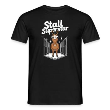 Funny horse motifs for horse lovers and - Men's T-Shirt - black - Front - AI Model Male 178 light (178cm)