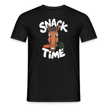 Funny horse motifs for horse lovers and - Men's T-Shirt - black - Front - AI Model Male 178 light (178cm)
