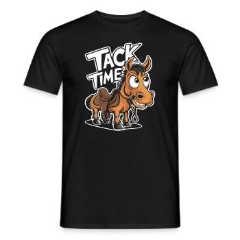 Funny horse motifs for horse lovers and - Men's T-Shirt - black - Front - AI Model Male 178 light (178cm)