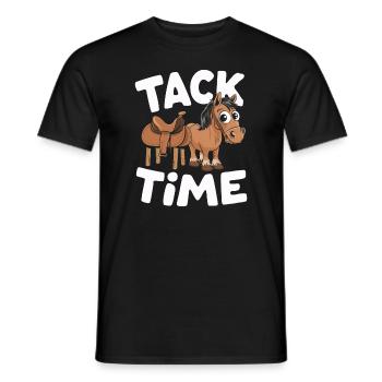 Funny horse motifs for horse lovers and - Men's T-Shirt - black - Front - AI Model Male 178 light (178cm)