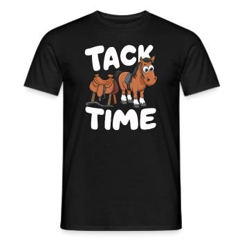 Funny horse motifs for horse lovers and - Men's T-Shirt - black - Front - AI Model Male 178 light (178cm)