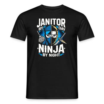 School administrators School staff Caretakers - Men's T-Shirt - black - Front - AI Model Male 178 light (178cm)