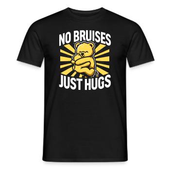 Raising awareness of domestic violence - Men's T-Shirt - black - Front - AI Model Male 178 light (178cm)