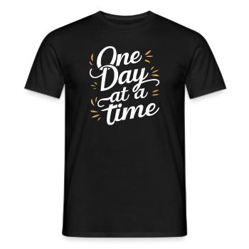 Genesung Nach Alkoholabhängigkeit Nüchternheit Aa - Männer T-Shirt - Schwarz - Vorne - AI Model Male 178 light (178cm)