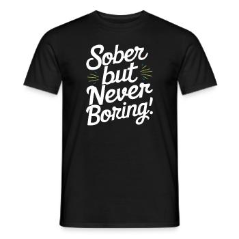 Genesung Nach Alkoholabhängigkeit Nüchternheit Aa - Männer T-Shirt - Schwarz - Vorne - AI Model Male 178 light (178cm)