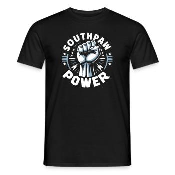 Linkshänder Lefty Left-hander Leftie Buddy - Men's T-Shirt - black - Front - AI Model Male 178 light (178cm)