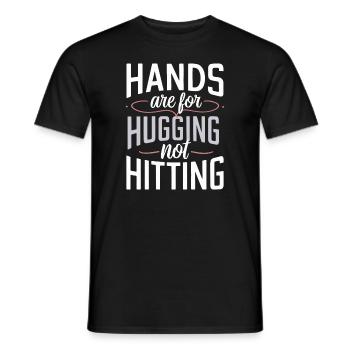 Raising awareness of domestic violence - Men's T-Shirt - black - Front - AI Model Male 178 light (178cm)