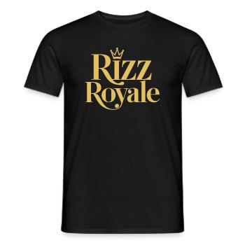 Rizzler Culture Gaming Life Rizzler Quotes - Men's T-Shirt - black - Front - AI Model Male 178 light (178cm)