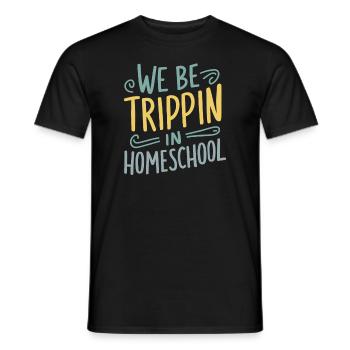 Homeschool Mom Dad Family Life Community Journey - Men's T-Shirt - black - Front - AI Model Male 178 light (178cm)