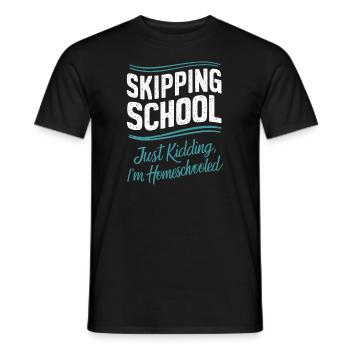 Homeschool Mom Dad Family Life Community Journey - Männer T-Shirt - Schwarz - Vorne - AI Model Male 178 light (178cm)