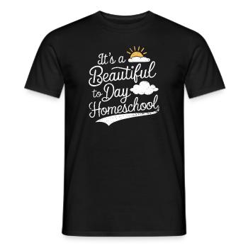 Homeschool Mom Dad Family Life Community Journey - Men's T-Shirt - black - Front - AI Model Male 178 light (178cm)