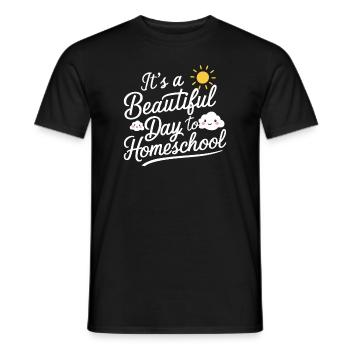 Homeschool Mom Dad Family Life Community Journey - Men's T-Shirt - black - Front - AI Model Male 178 light (178cm)