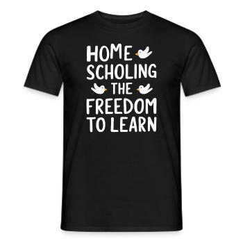 Homeschool Mom Dad Family Life Community Journey - Men's T-Shirt - black - Front - AI Model Male 178 light (178cm)