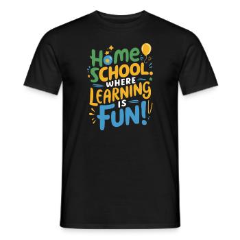 Homeschool Mom Dad Family Life Community Journey - Männer T-Shirt - Schwarz - Vorne - AI Model Male 178 light (178cm)