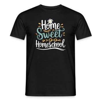 Homeschool Mom Dad Family Life Community Journey - Men's T-Shirt - black - Front - AI Model Male 178 light (178cm)