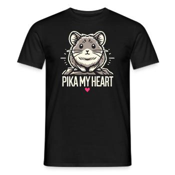 Design américain Pika Lover pour Pika - T-shirt homme - noir - Devant - AI Model Male 178 light (178cm)