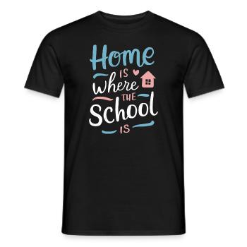 Homeschool Mom Dad Family Life Community Journey - Men's T-Shirt - black - Front - AI Model Male 178 light (178cm)