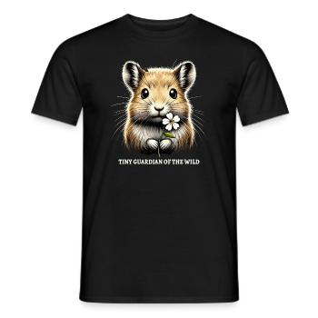 Design américain Pika Lover pour Pika - T-shirt homme - noir - Devant - AI Model Male 178 light (178cm)
