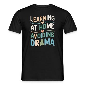 Homeschool Mom Dad Family Life Community Journey - Männer T-Shirt - Schwarz - Vorne - AI Model Male 178 light (178cm)
