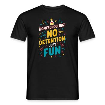 Homeschool Mom Dad Family Life Community Journey - Männer T-Shirt - Schwarz - Vorne - AI Model Male 178 light (178cm)