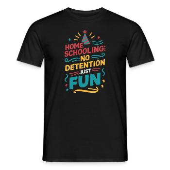 Homeschool Mom Dad Family Life Community Journey - Men's T-Shirt - black - Front - AI Model Male 178 light (178cm)