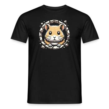 Design américain Pika Lover pour Pika - T-shirt homme - noir - Devant - AI Model Male 178 light (178cm)