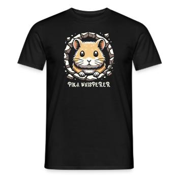 Design américain Pika Lover pour Pika - T-shirt homme - noir - Devant - AI Model Male 178 light (178cm)