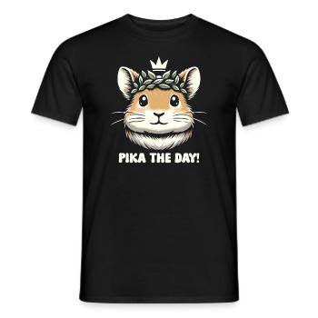 Design américain Pika Lover pour Pika - T-shirt homme - noir - Devant - AI Model Male 178 light (178cm)