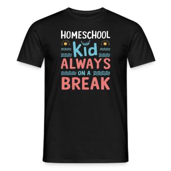Homeschool Mom Dad Family Life Community Journey - Men's T-Shirt - black - Front - AI Model Male 178 light (178cm)